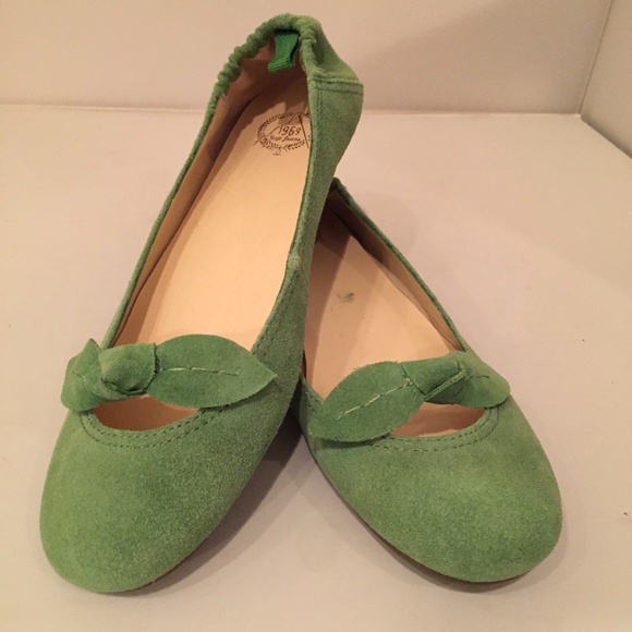 GAP Shoes - 1969 Gap Green Suede Ballet Flats 8M